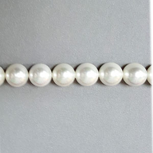 SHELL PEARL #501 14MM RAINBOW  WHITE